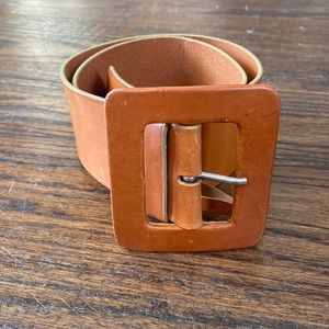 WCM for Neiman Marcus Tan Leather Belt